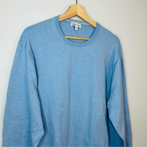 Peter Millar Blue Luxury Silk Blend Soft Crewneck XXL - Picture 4 of 7
